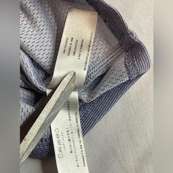 Patagonia Capilene 1/4 Zip Pullover Size Medium Blue and White Striped - Picture 8 of 11